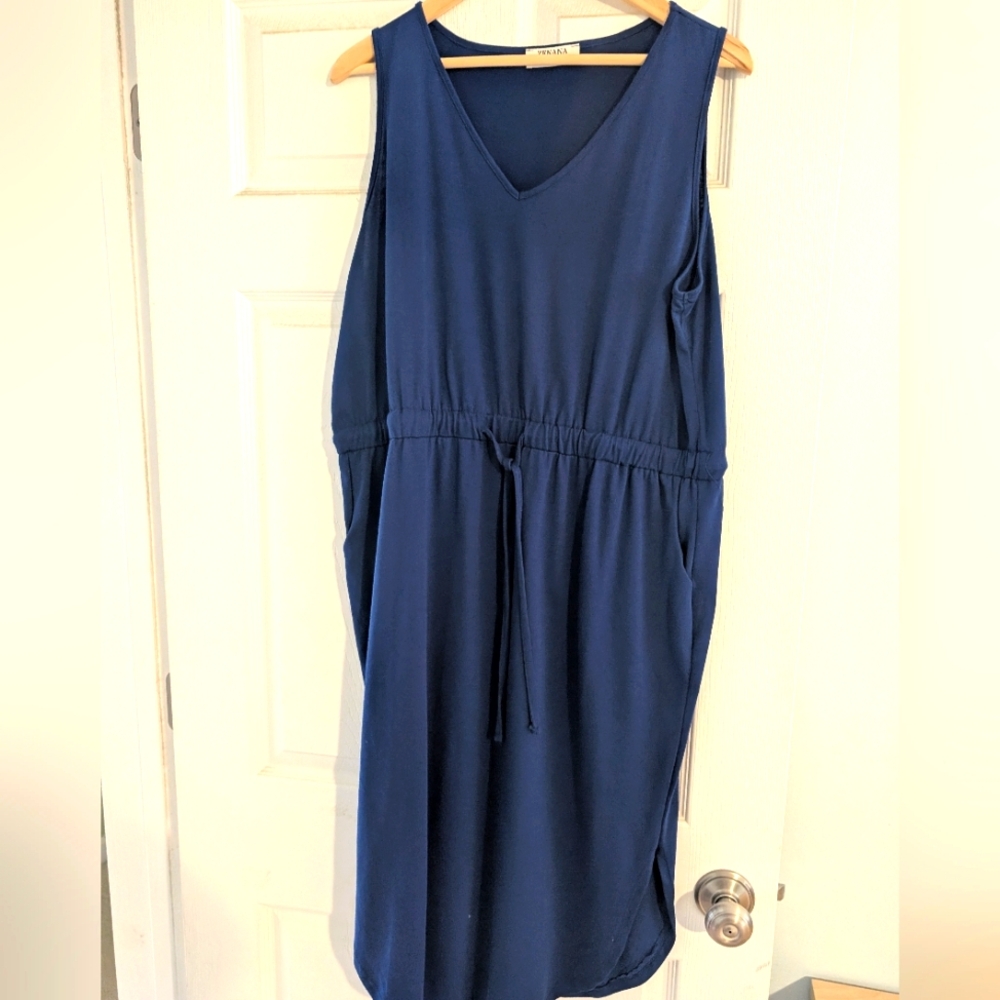Women's Blue Sleeveless Dress